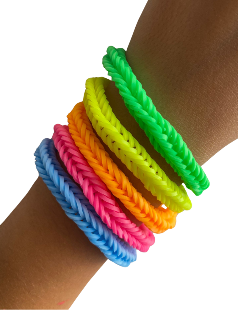 One-color rubber band bracelet