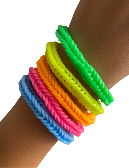 One-color rubber band bracelet One-color rubber band bracelet