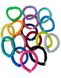 One-color rubber band bracelet