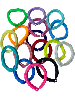 One-color rubber band bracelet